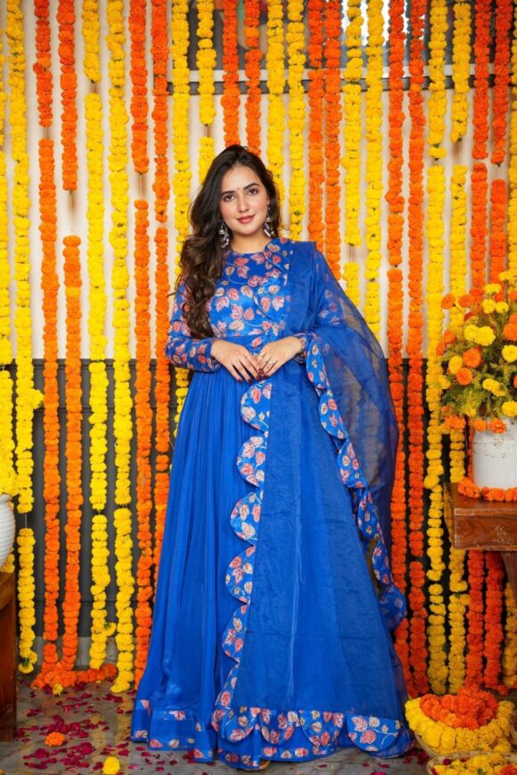 Ridhi blue maxi set - Image 4