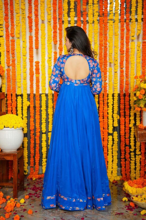 Ridhi blue maxi set - Image 6