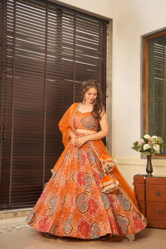 Sangiri embroidered lehenga set