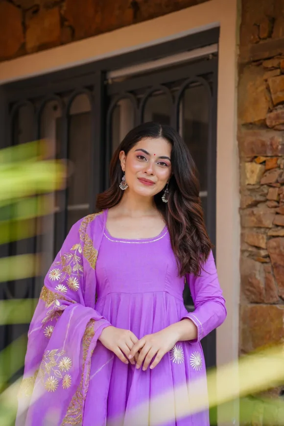 Ziya Purple Kurta Set - Image 2