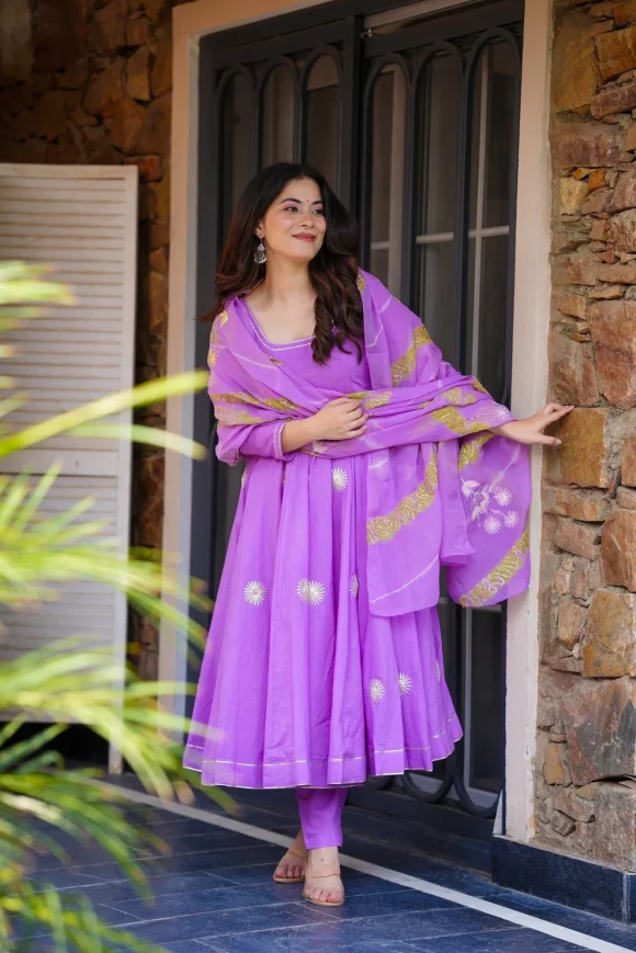 Ziya Purple Kurta Set - Image 3