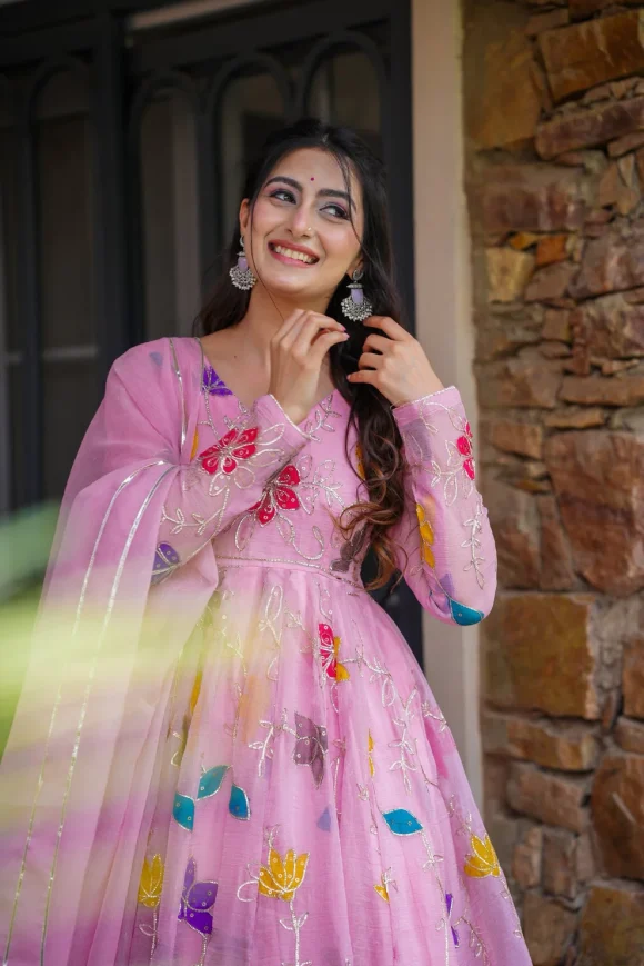 Jaipuri Petals Suit Set - Image 2