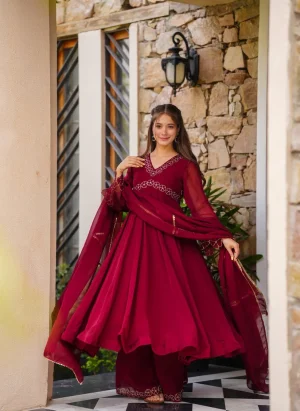 Wine Royale Suit Set