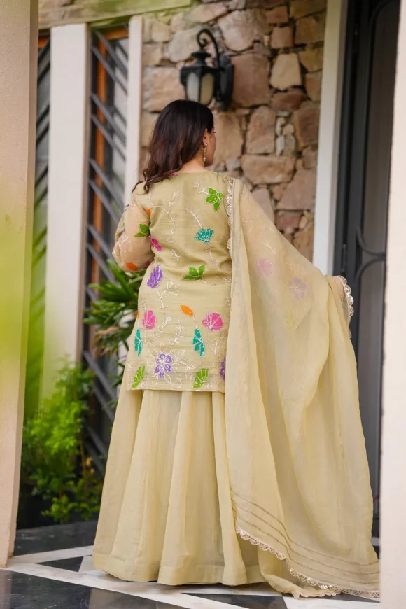 Kyra Organza Kurta Set - Image 6