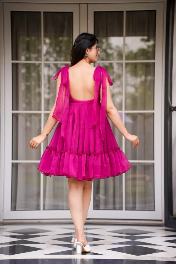 Rhea Rose Mini Dress - Image 3