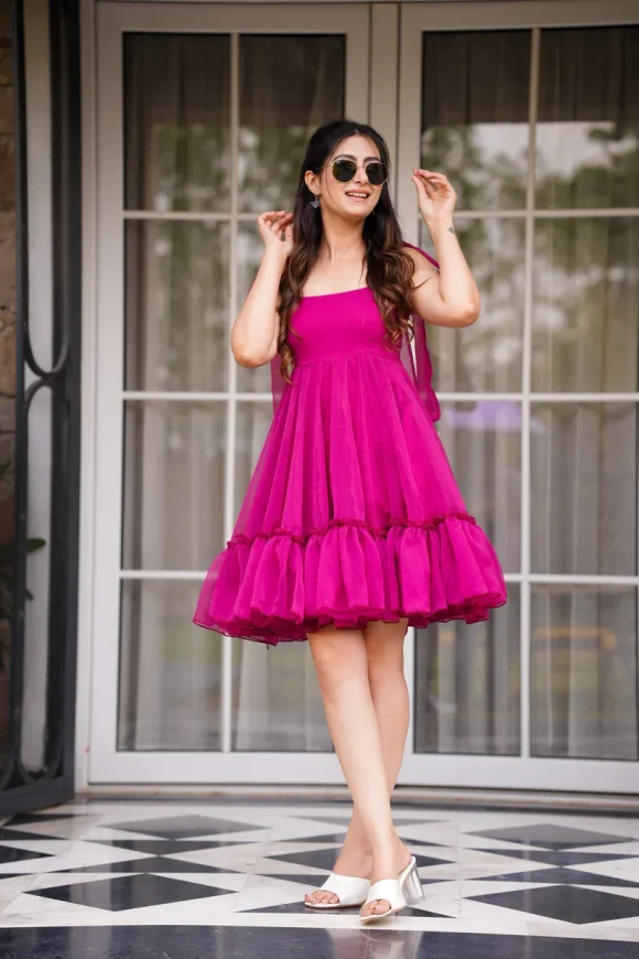 Rhea Rose Mini Dress - Image 4