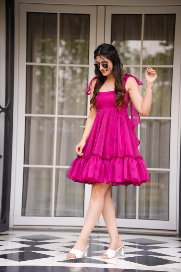 Rhea Rose Mini Dress - Image 5