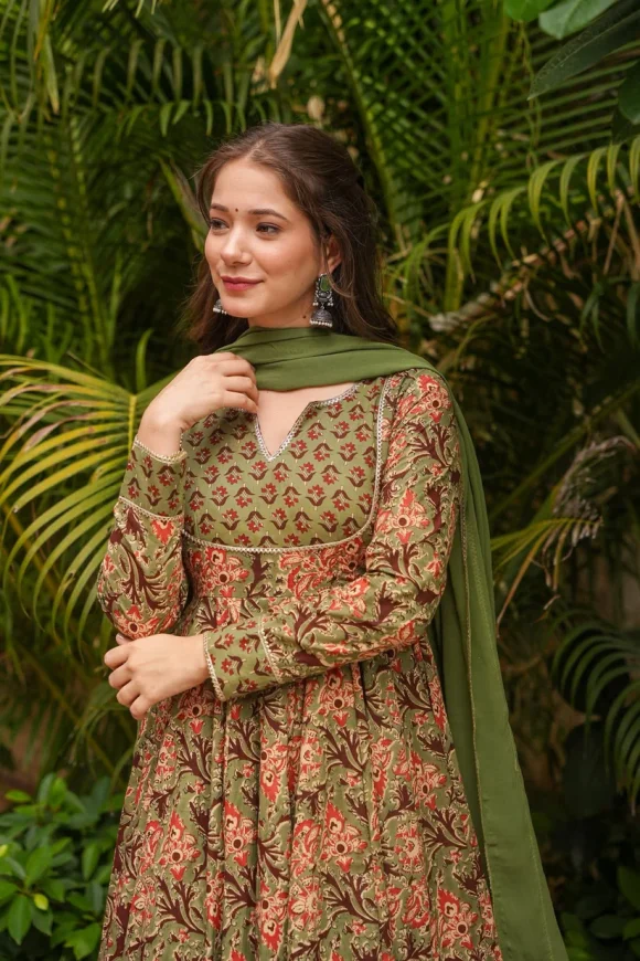 Floral Rustique Cotton Suit Set - Image 2